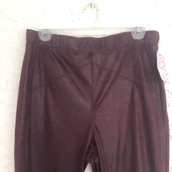 Free People Midnight Vegan Faux Suede Leggings Medium NWT - Picture 3 of 5